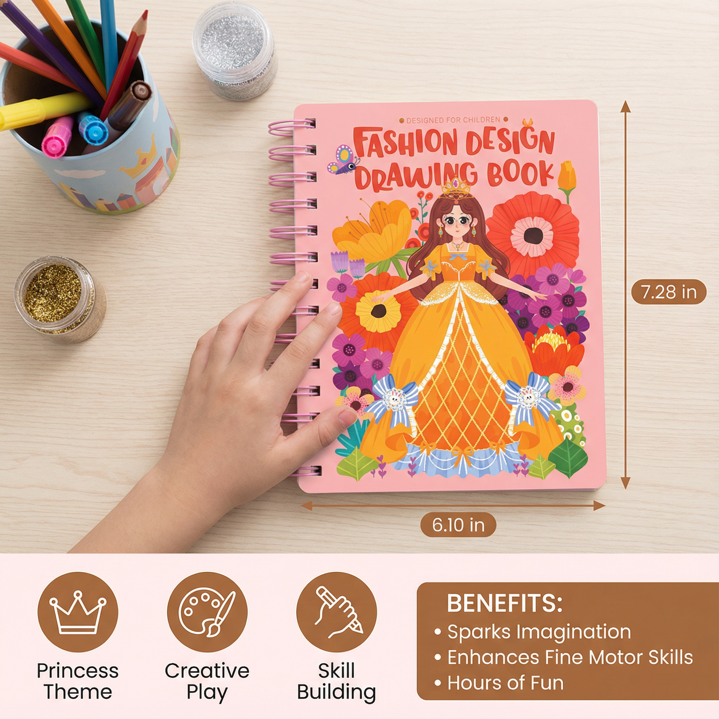 Princess Coloring and Craft Book