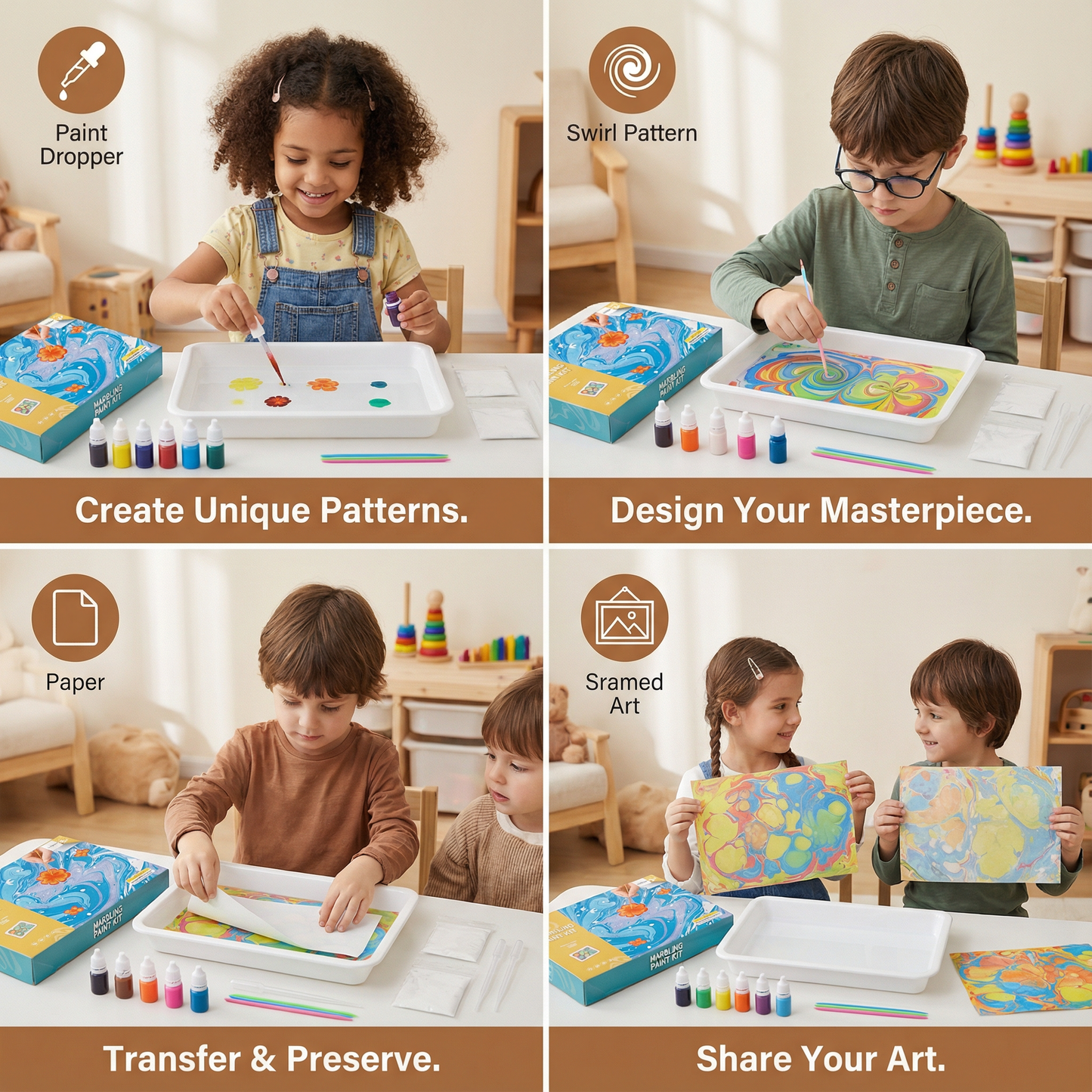Creative Marble Watercolor Play Set