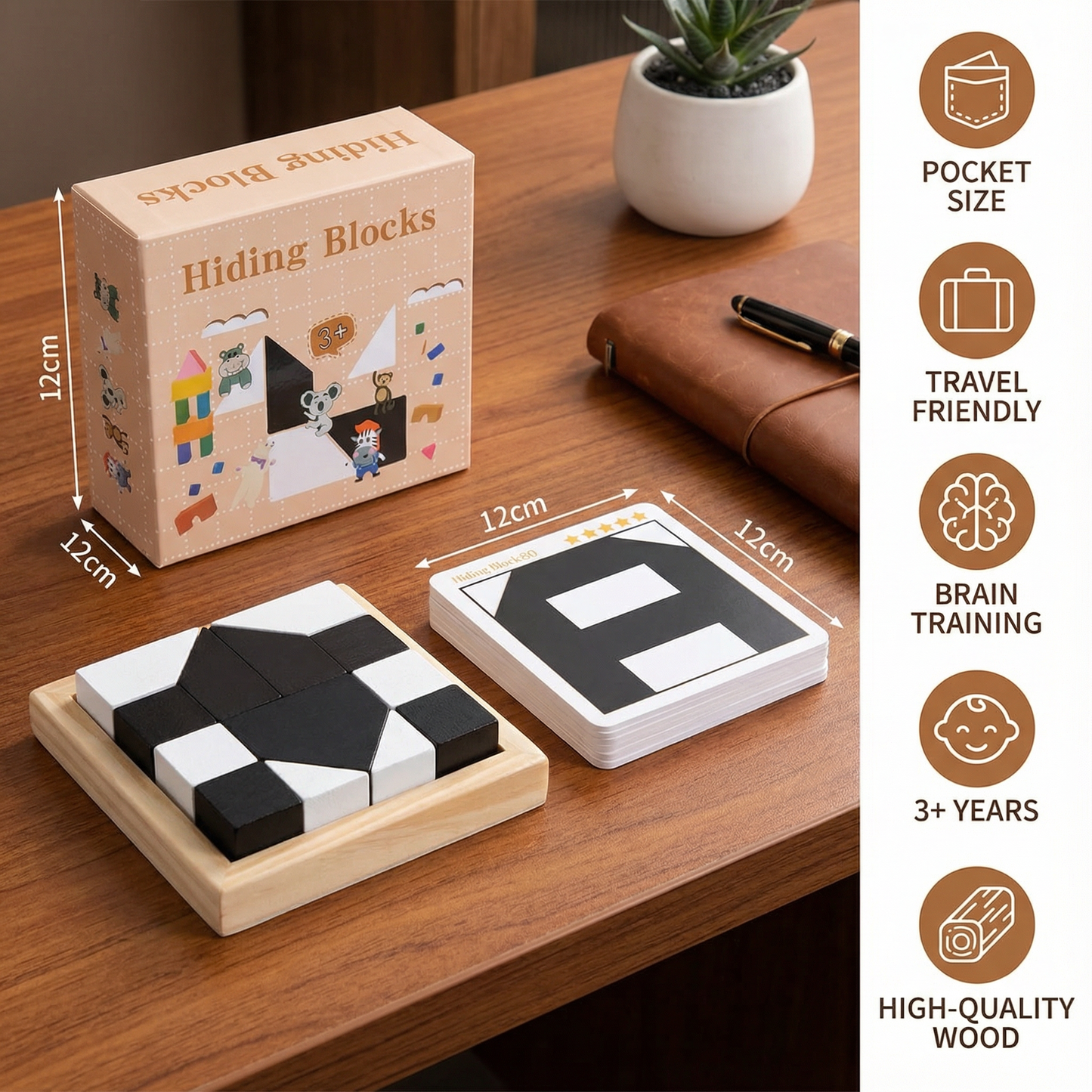 Dual Color Logic Puzzle Game in Pocket Size