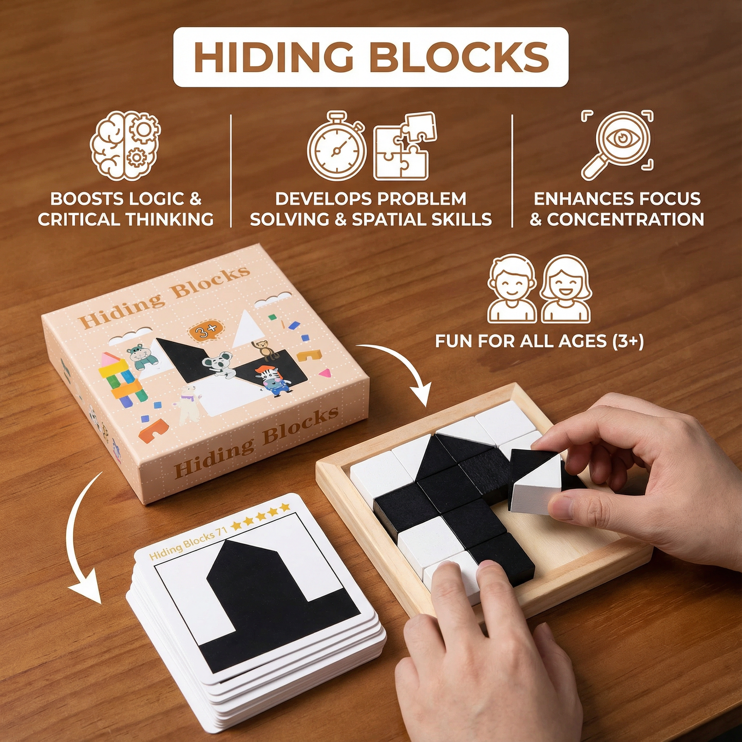 Dual Color Logic Puzzle Game in Pocket Size
