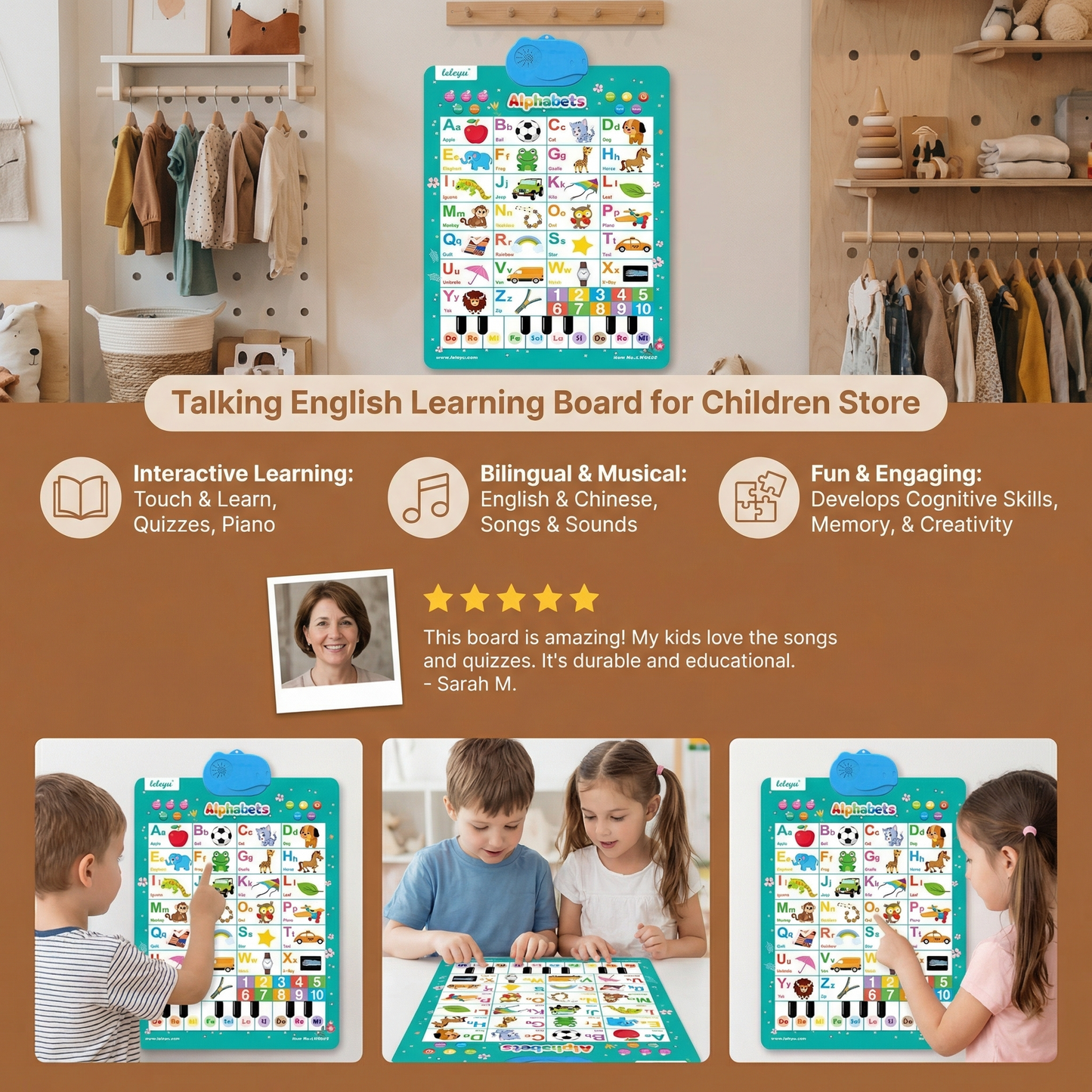 Talking English Learning Board for Children