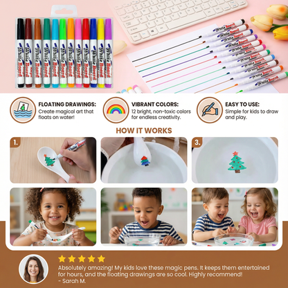 Magic Pens for Floating Drawings (12 Pieces)