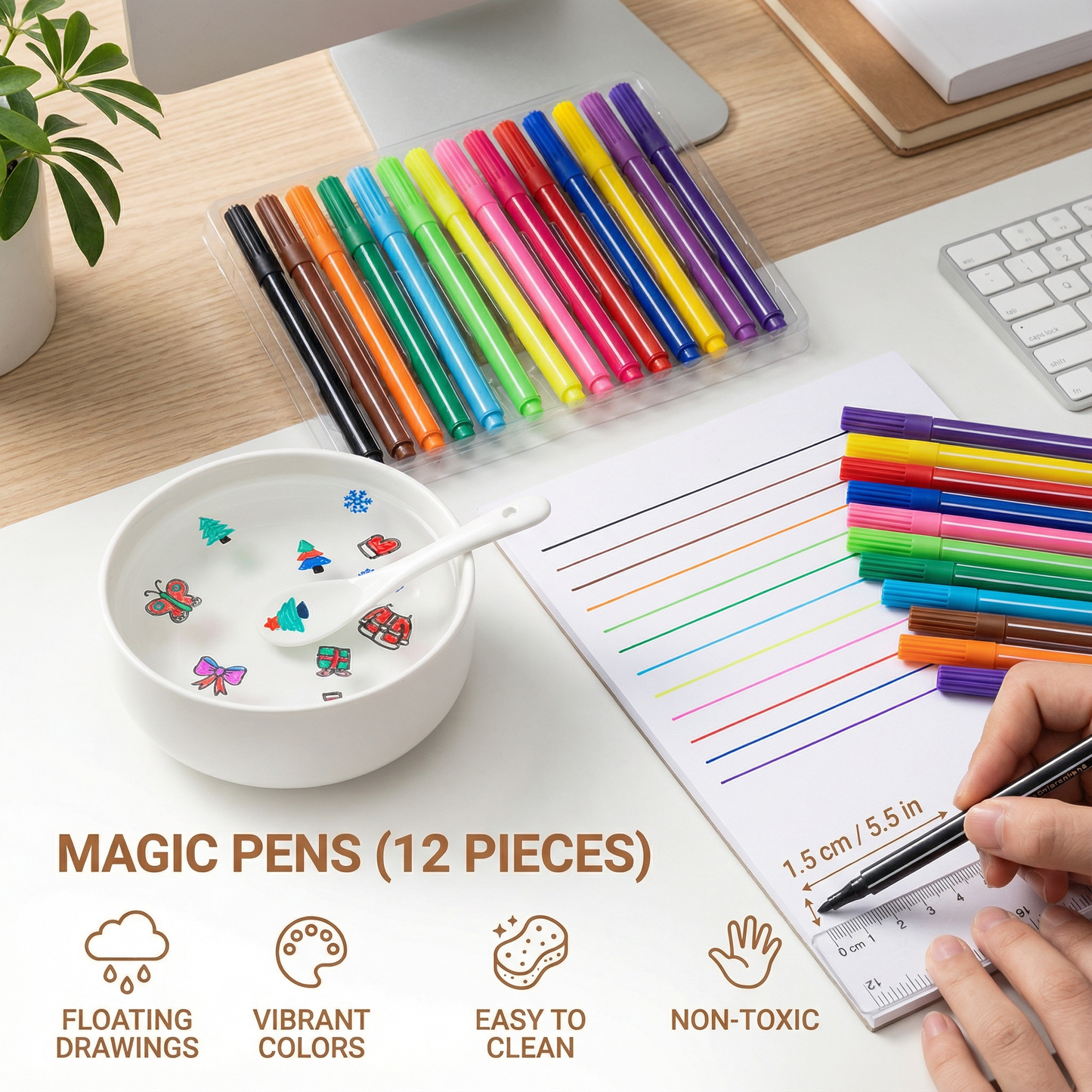 Magic Pens for Floating Drawings (12 Pieces)