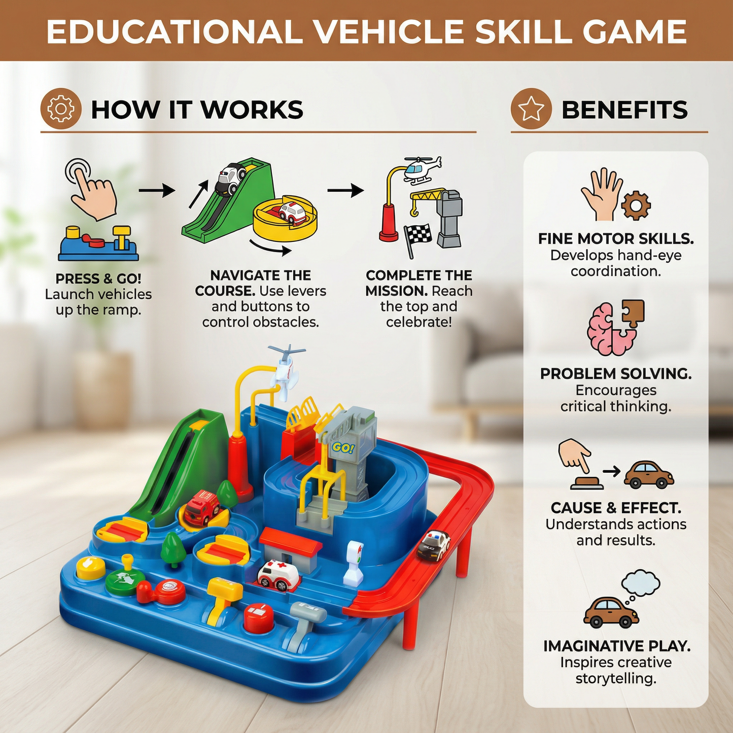 Educational Vehicle Skill Game for Children