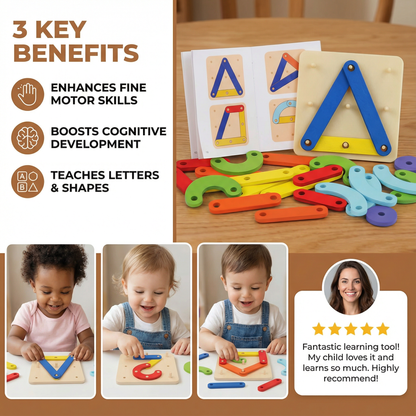 Creative Learning Board for Letters, Numbers and Shapes