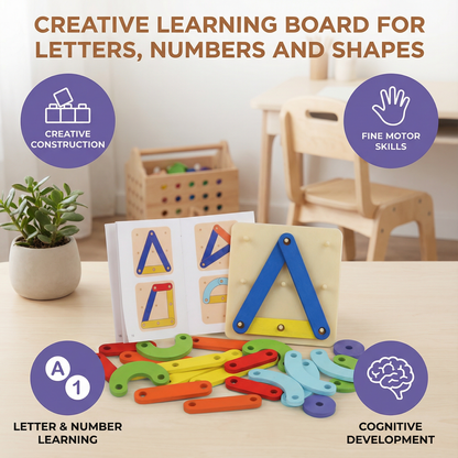 Creative Learning Board for Letters, Numbers and Shapes