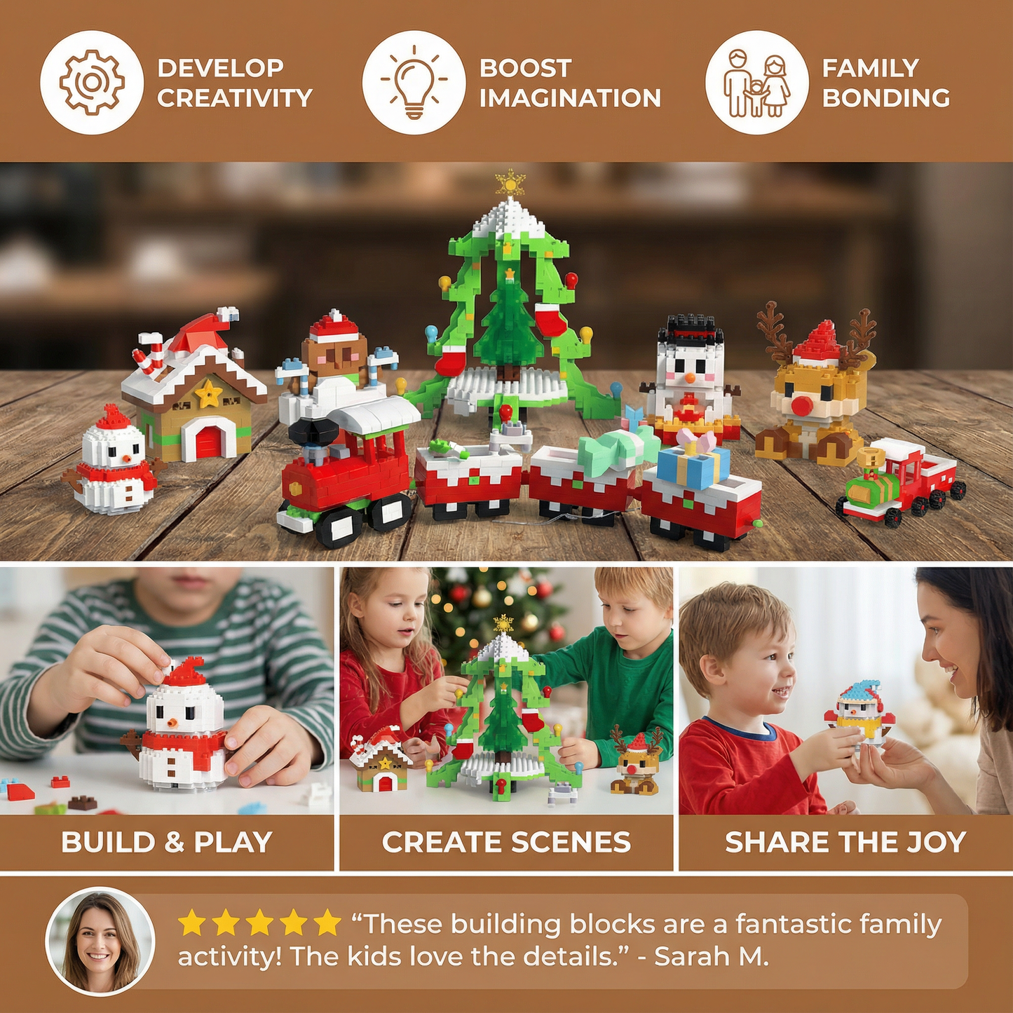 Creative Building Block Christmas Figures – Fun for the Whole Family