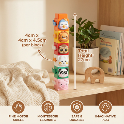 Educational Montessori Animal Stacking Toy Set