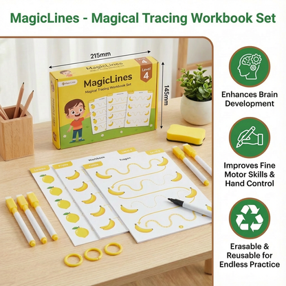 MagicLines - Magical Tracing Workbook Set