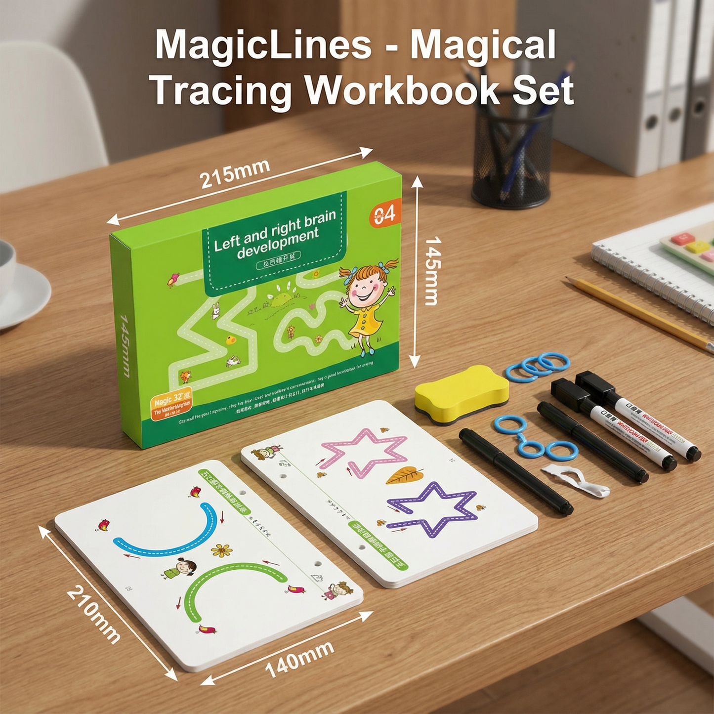 MagicLines - Magical Tracing Workbook Set