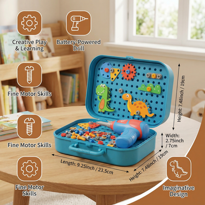 Dino Craftsman Construction Play Set for Kids