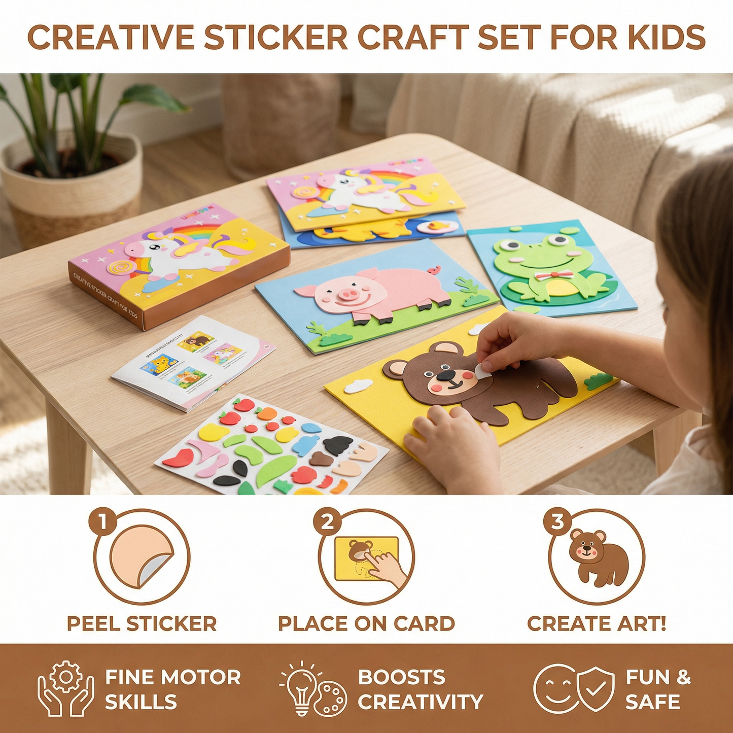 Creative Sticker Craft Set for Kids