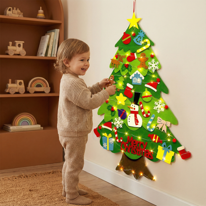 Montessori Felt Christmas Tree
