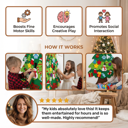 Montessori Felt Christmas Tree