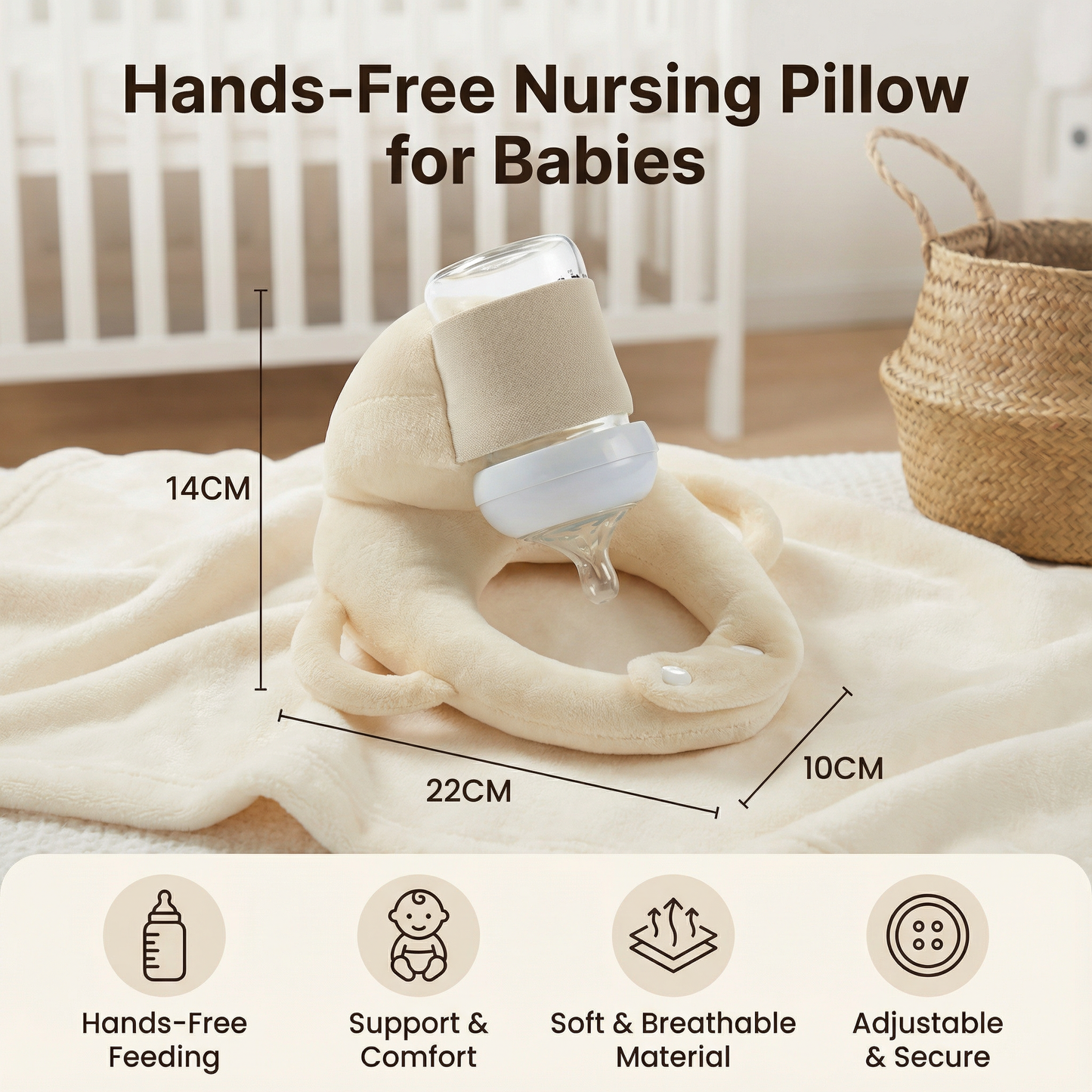Hands-Free Nursing Pillow for Babies