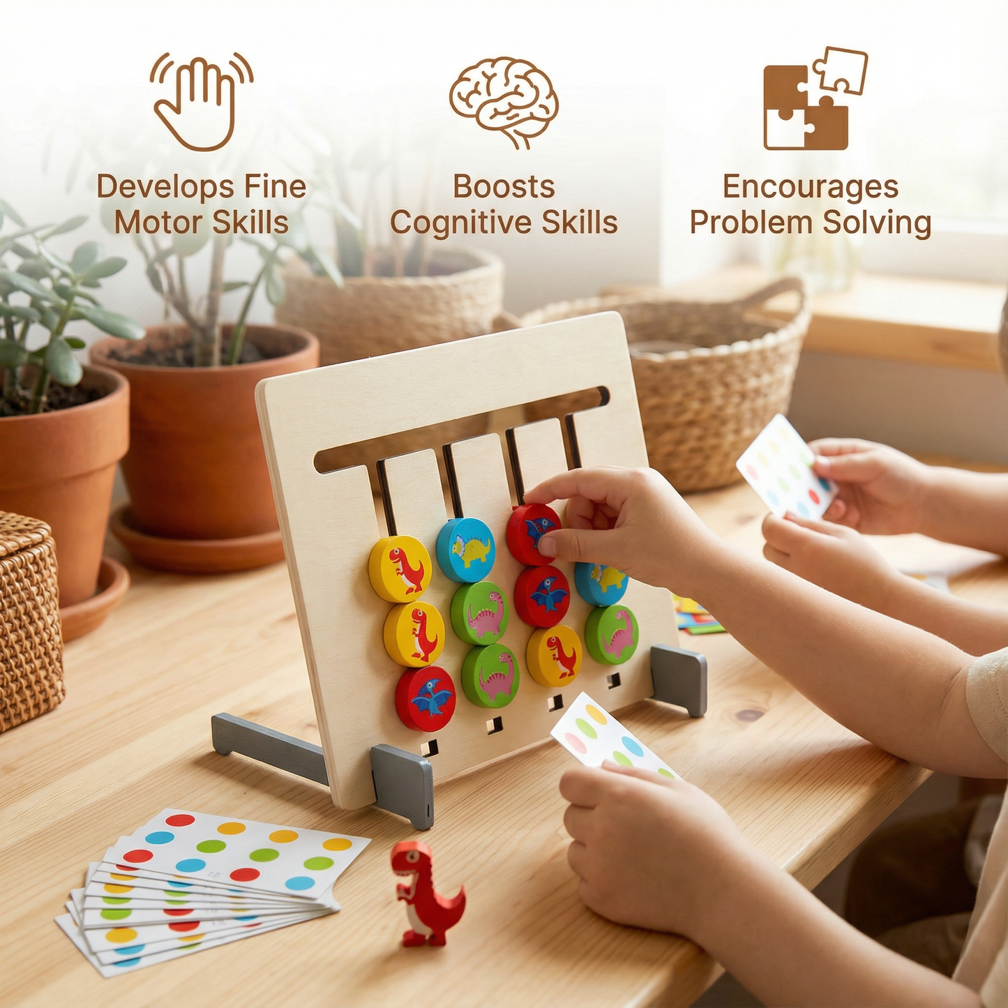 Montessori Wooden Color Matching Game