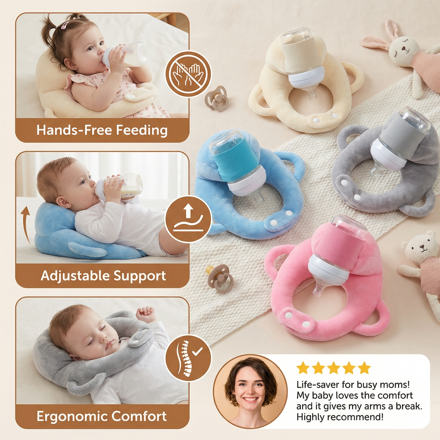 Hands-Free Nursing Pillow for Babies