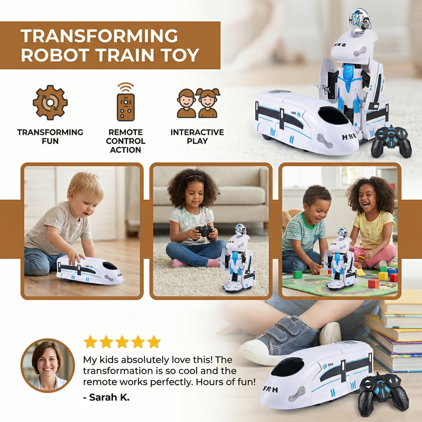 Transforming Robot Train Toy