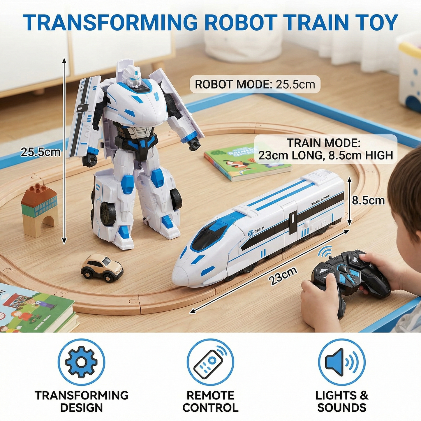 Transforming Robot Train Toy