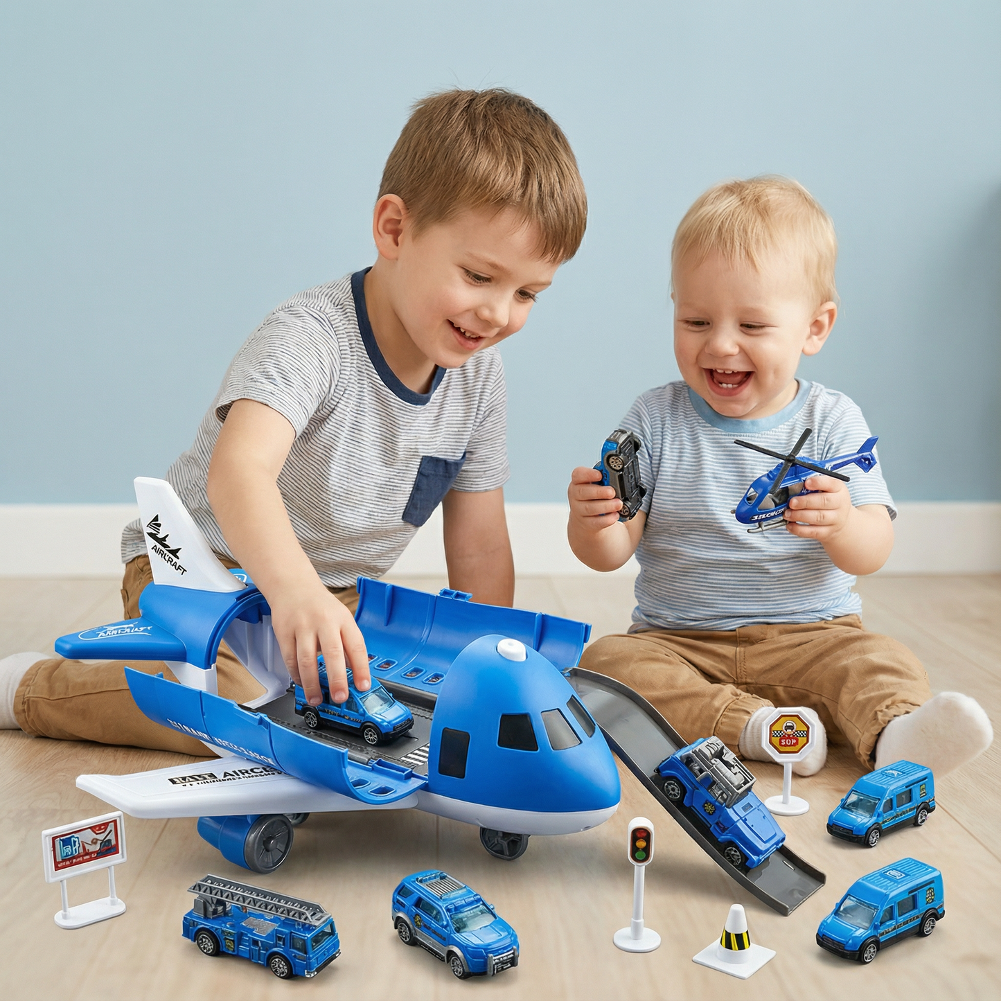 Airplane & Vehicle Play Set