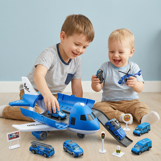 Airplane & Vehicle Play Set