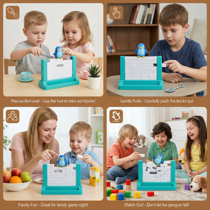 Penguin Ice Wall Balance Family Game