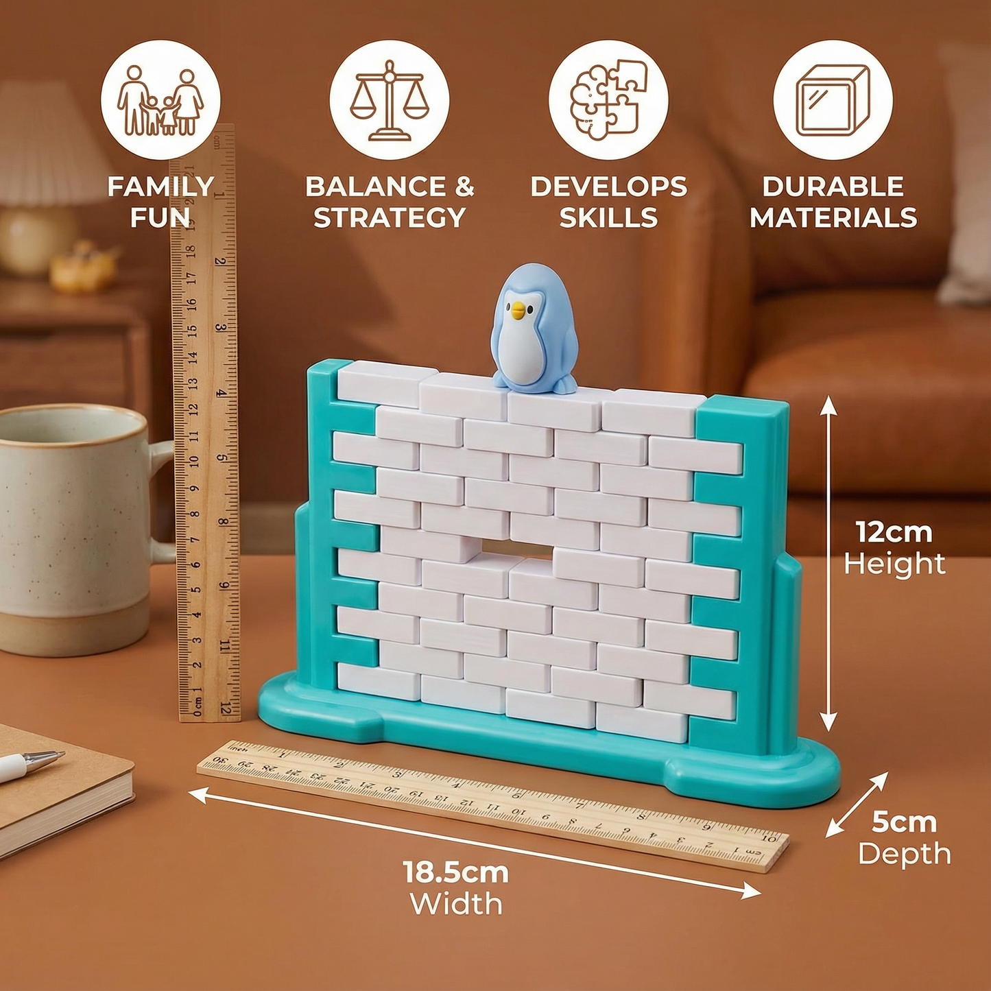 Penguin Ice Wall Balance Family Game