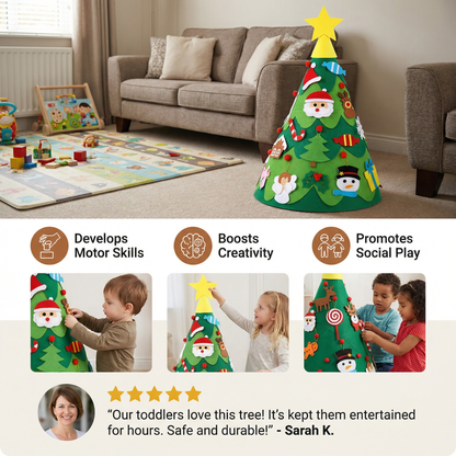Montessori 3D Felt Christmas Tree