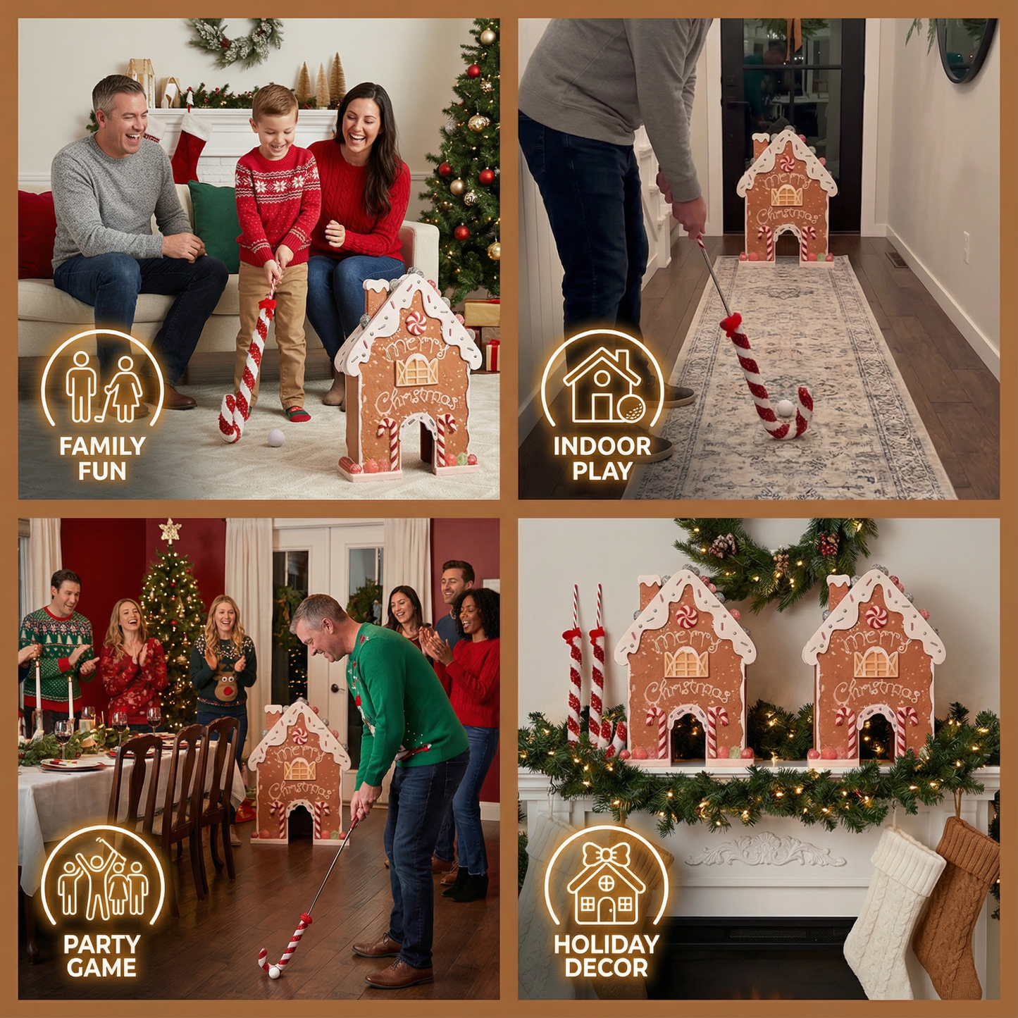 Gingerbread Golf Christmas Toy