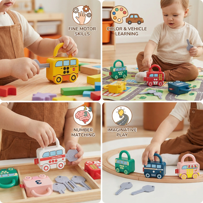 Montessori Key and Lock – Patterns & Colors Toy