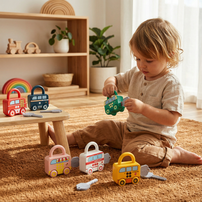 Montessori Key and Lock – Patterns & Colors Toy