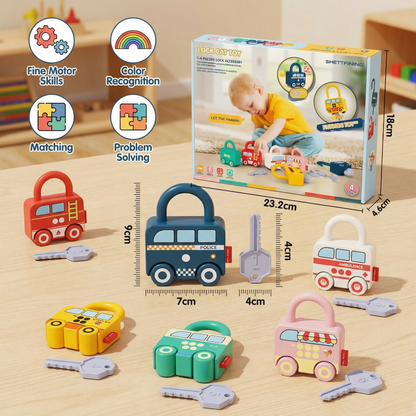 Montessori Key and Lock – Patterns & Colors Toy