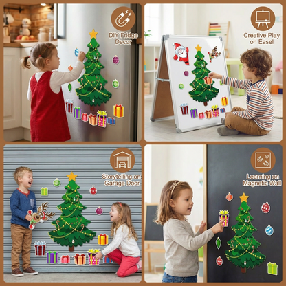 Christmas Montessori Magnetic Sticker Set for DIY Decorating