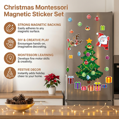 Christmas Montessori Magnetic Sticker Set for DIY Decorating