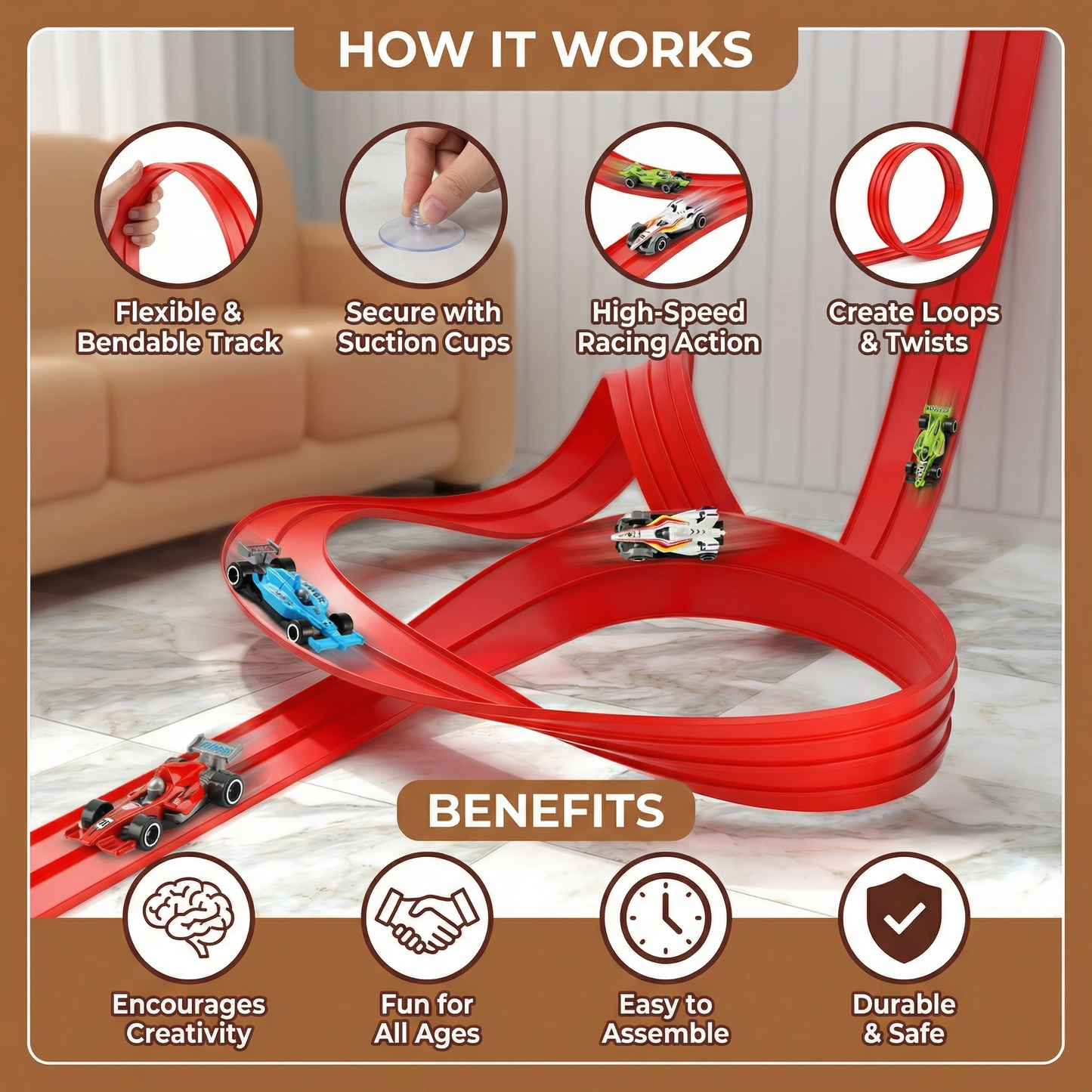 Flexible Racing Track Set