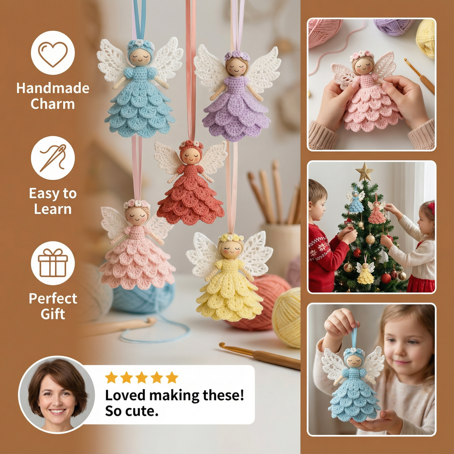 DIY Crocheted Angel Kit