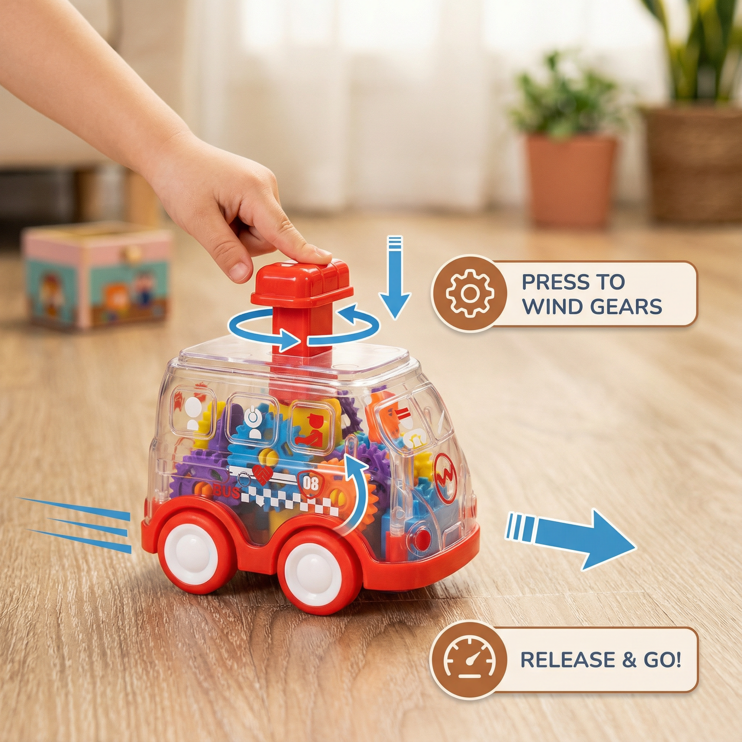 Press & Go – Gear Wheel Cars