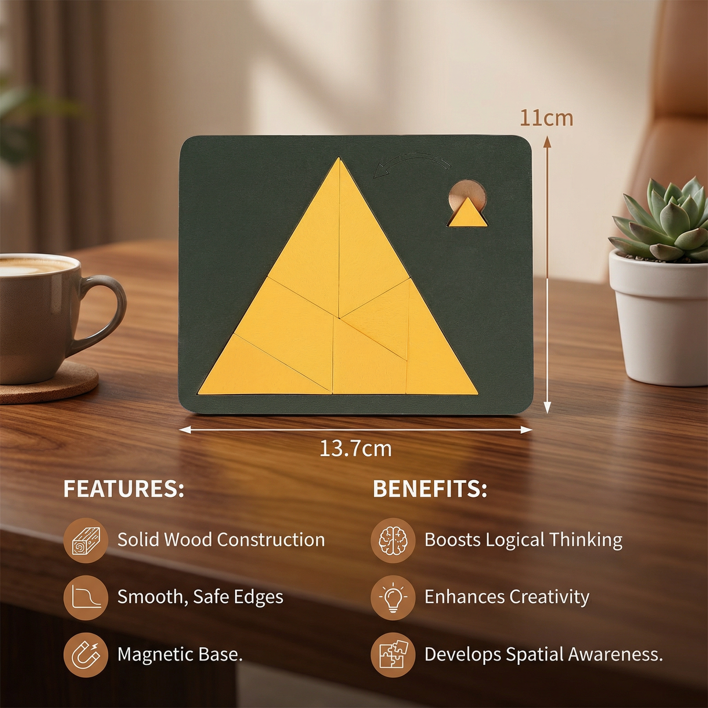 Wooden Tangram Puzzle Game