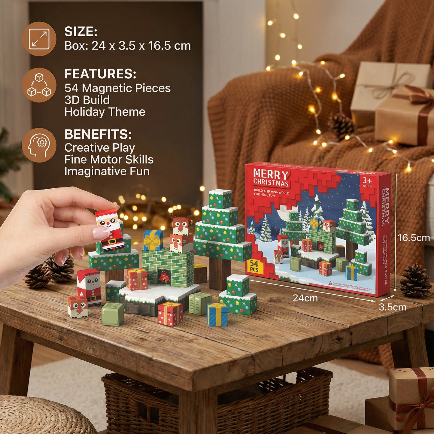 Christmas Magnetic Building Blocks