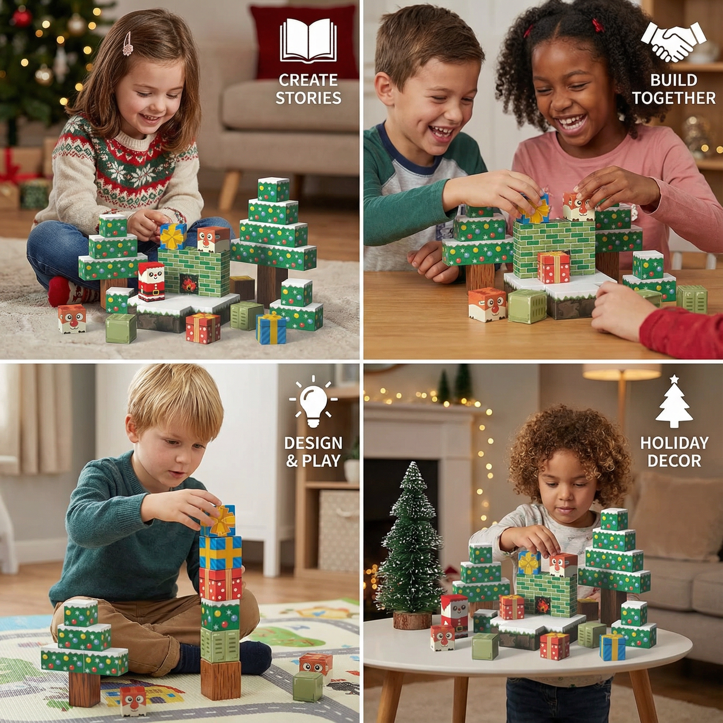 Christmas Magnetic Building Blocks