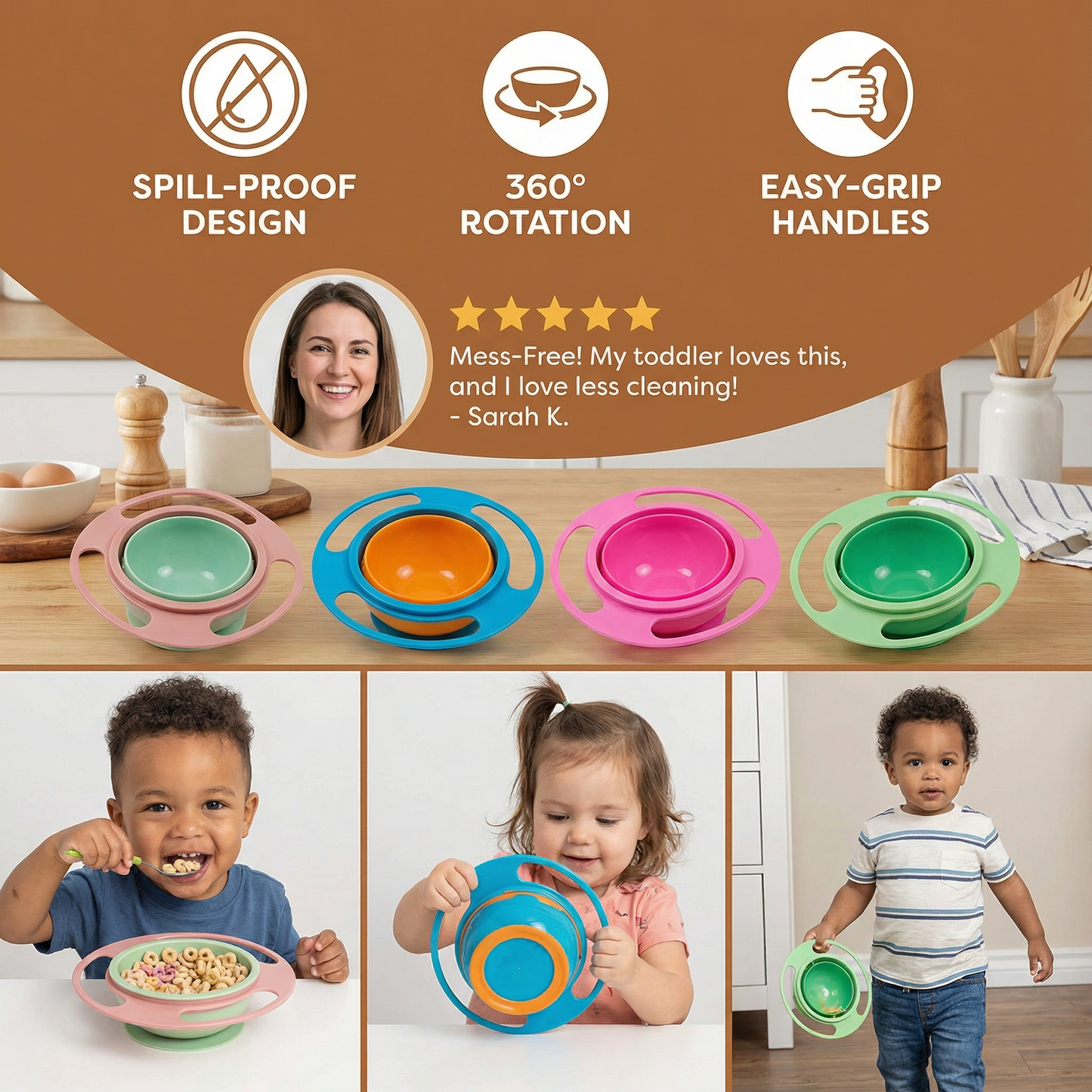 Leak-Proof Baby Bowl – Mess-Free Mealtime