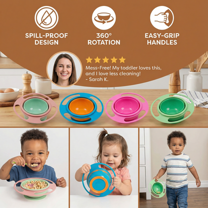 Leak-Proof Baby Bowl – Mess-Free Mealtime