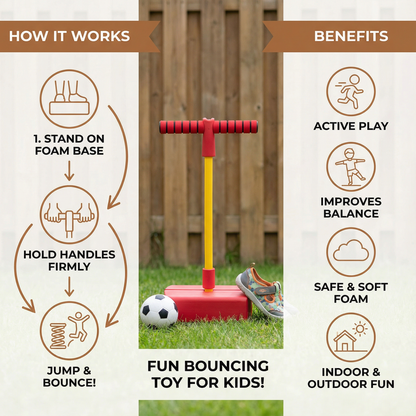 Kids Foam Pogo Jumper – Bouncing Toy for Indoor & Outdoor Fun