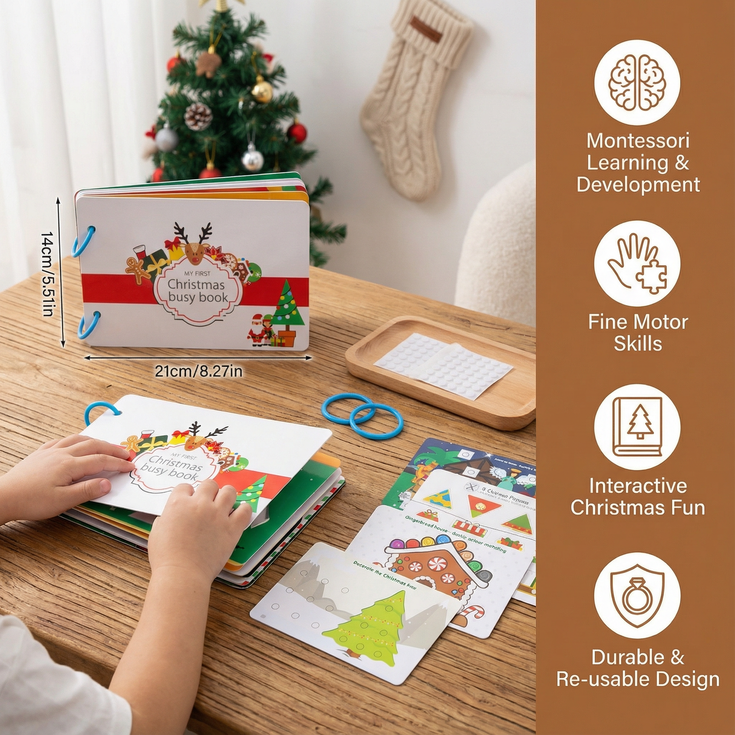 Educational Montessori Christmas Story Book