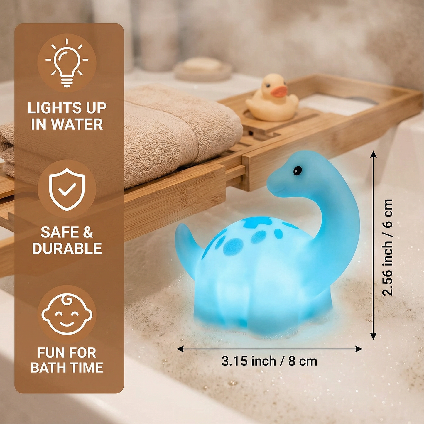 Light Up Dinosaurier Bath Toy