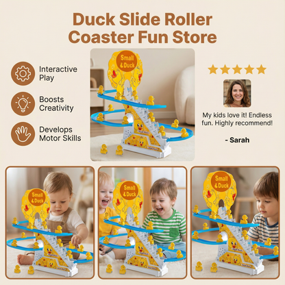 Duck Slide Roller Coaster Fun
