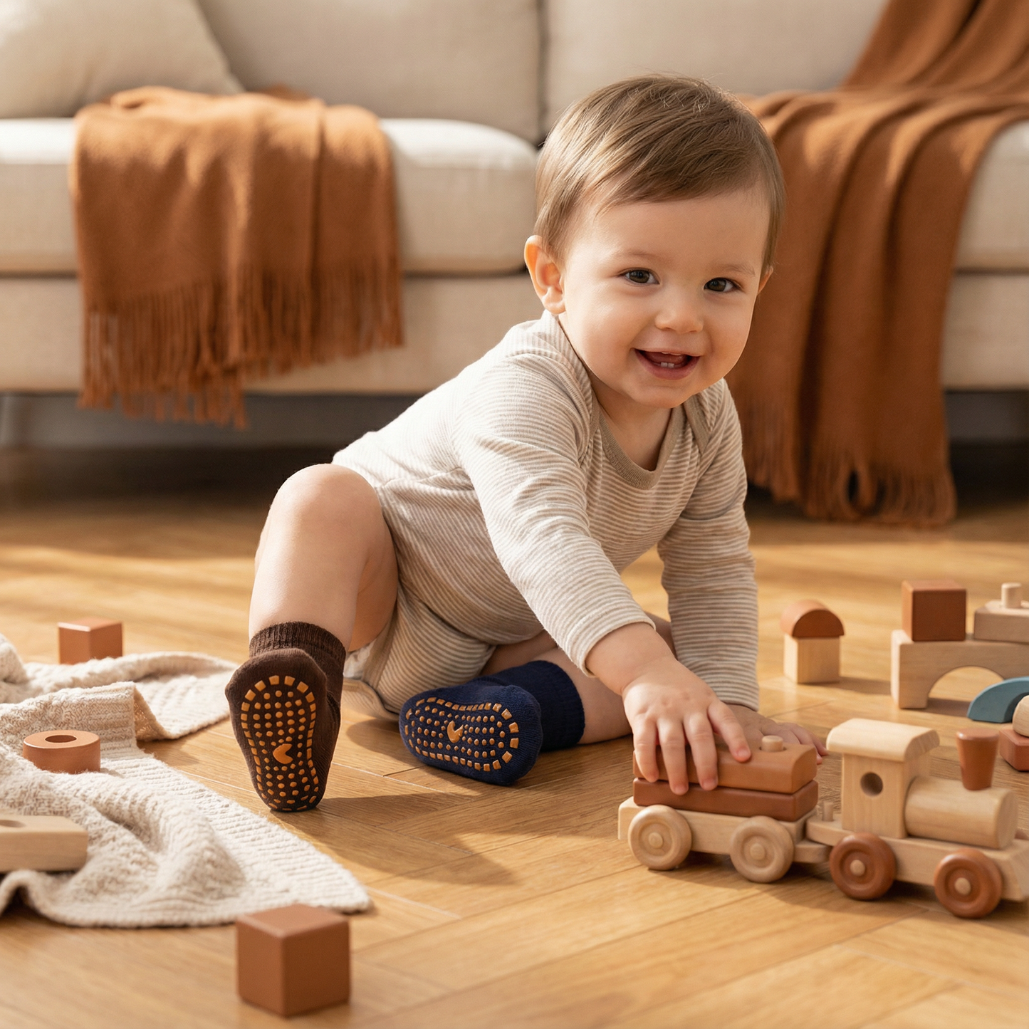 Safe Anti-Slip Socks For Children
