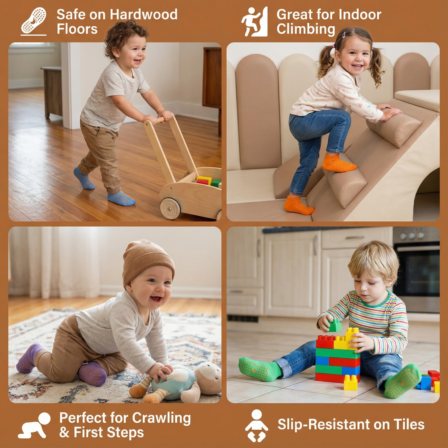 Safe Anti-Slip Socks For Children