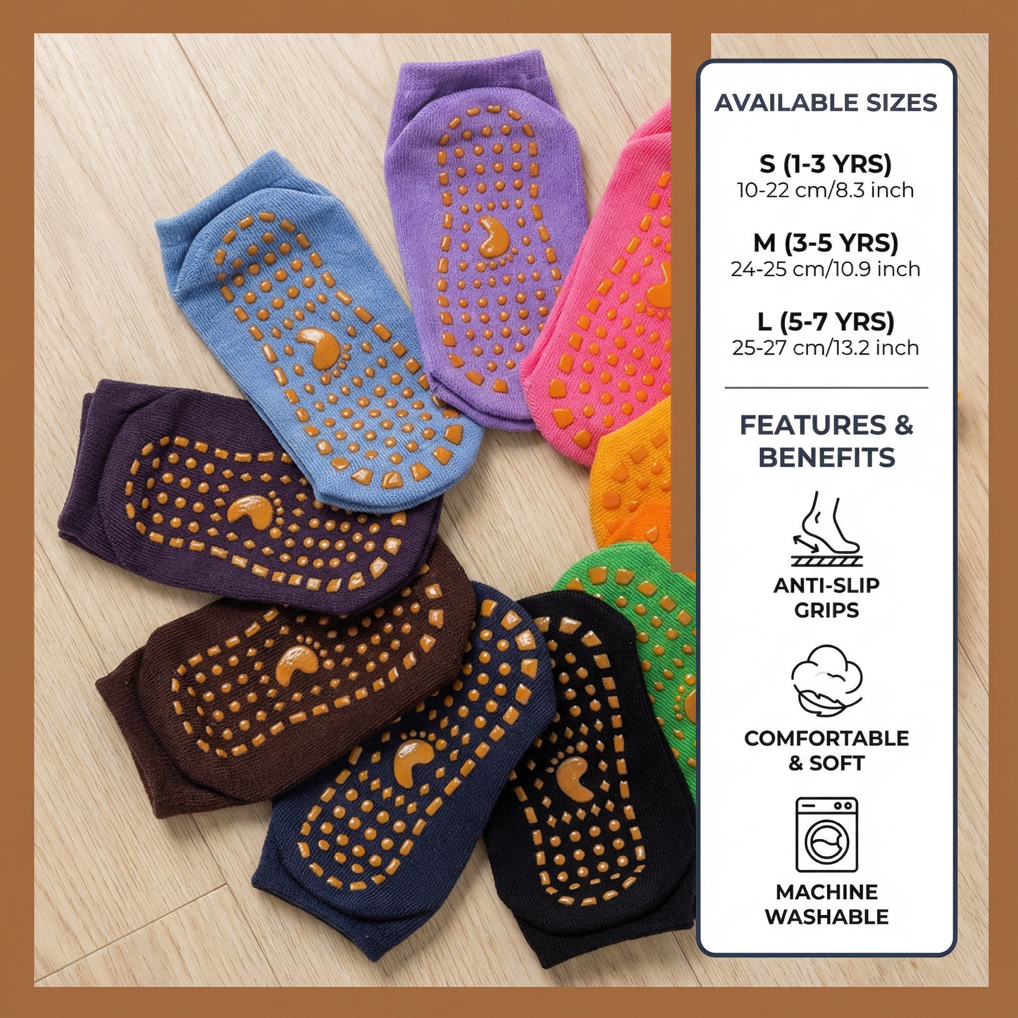 Safe Anti-Slip Socks For Children