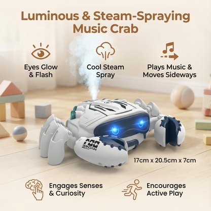 Luminous and Steam-Spraying Music Crab